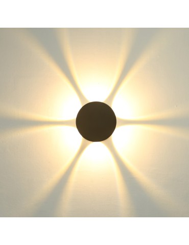 Italux Macba Outdoor Wall Mounted Black Sandblasted IP54 1xLED 6W 3000k OWL-6031-6-3K - product 2