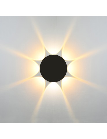 Italux Macba Zewnętrzna Ścienna Czarny piaskowany IP54 1xLED 8W 3000K OWL-6031-8-3K - produkt 2