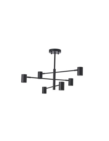 YASKR Noe Ceiling Lamp 6xGU10 black PLC0102-BK  