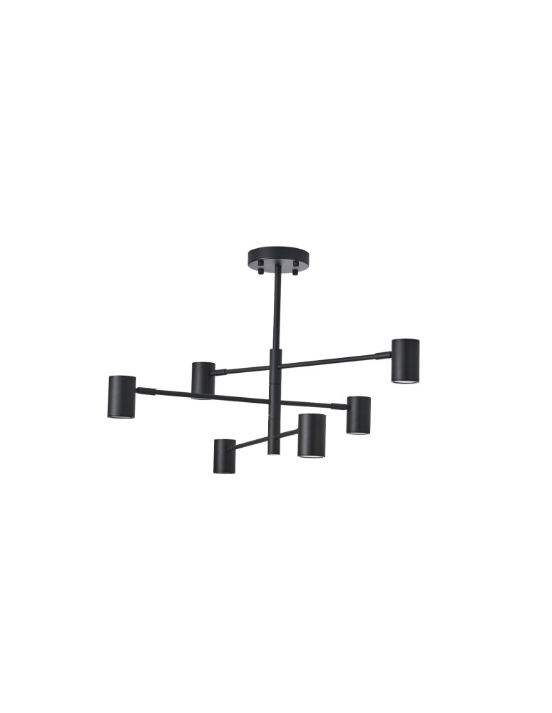 Modern pendant lamps - YASKR Noe Ceiling Lamp 6xGU10 black PLC0102-BK   - product kolory-swiatla.pl 1