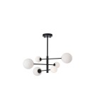 Pendant lamps spheres - YASKR Bolti Ceiling Lamp 6xG9 black PLC0103-BK   - product 1