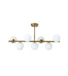 Pendant lamps spheres - YASKR Bolti 7xE14 gold ceiling lamp PLC0104-GD 101 cm.  - product 1