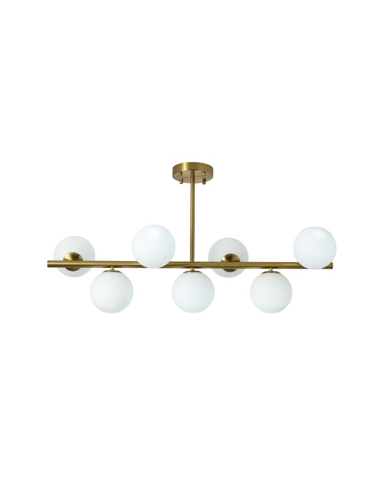 Pendant lamps spheres - YASKR Bolti 7xE14 gold ceiling lamp PLC0104-GD 101 cm.  - product kolory-swiatla.pl 1