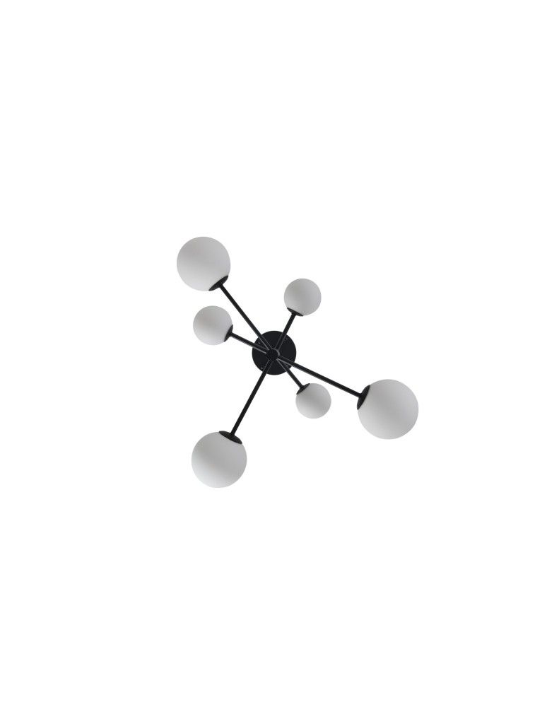 Pendant lamps spheres - YASKR Bolti Ceiling Lamp 6xG9 black PLC0103-BK   - product kolory-swiatla.pl 3