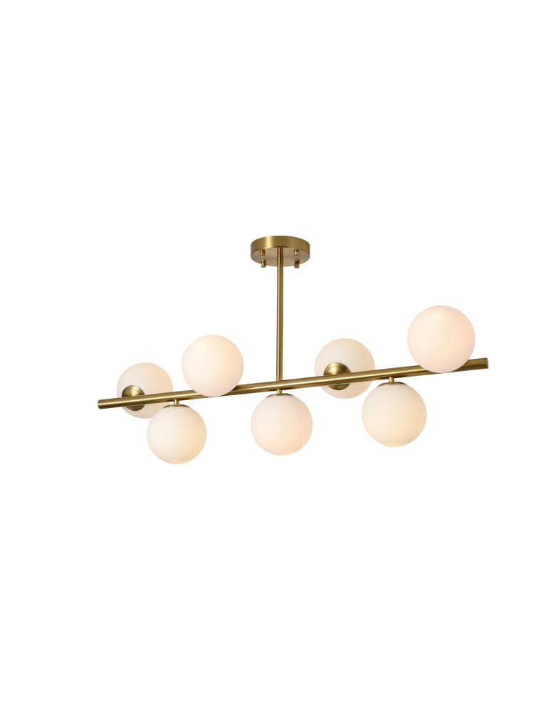 Pendant lamps spheres - YASKR Bolti 7xE14 gold ceiling lamp PLC0104-GD 101 cm.  - product kolory-swiatla.pl 3