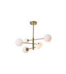 Pendant lamps spheres - YASKR Bolti Ceiling Lamp 6xG9 gold PLC0103-GD.   - product 2