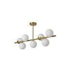Pendant lamps spheres - YASKR Bolti 7xE14 gold ceiling lamp PLC0104-GD 101 cm.  - product 4