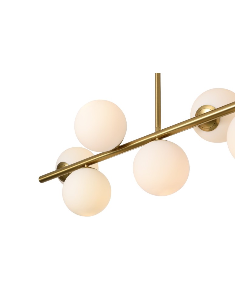Pendant lamps spheres - YASKR Bolti 7xE14 gold ceiling lamp PLC0104-GD 101 cm.  - product kolory-swiatla.pl 5