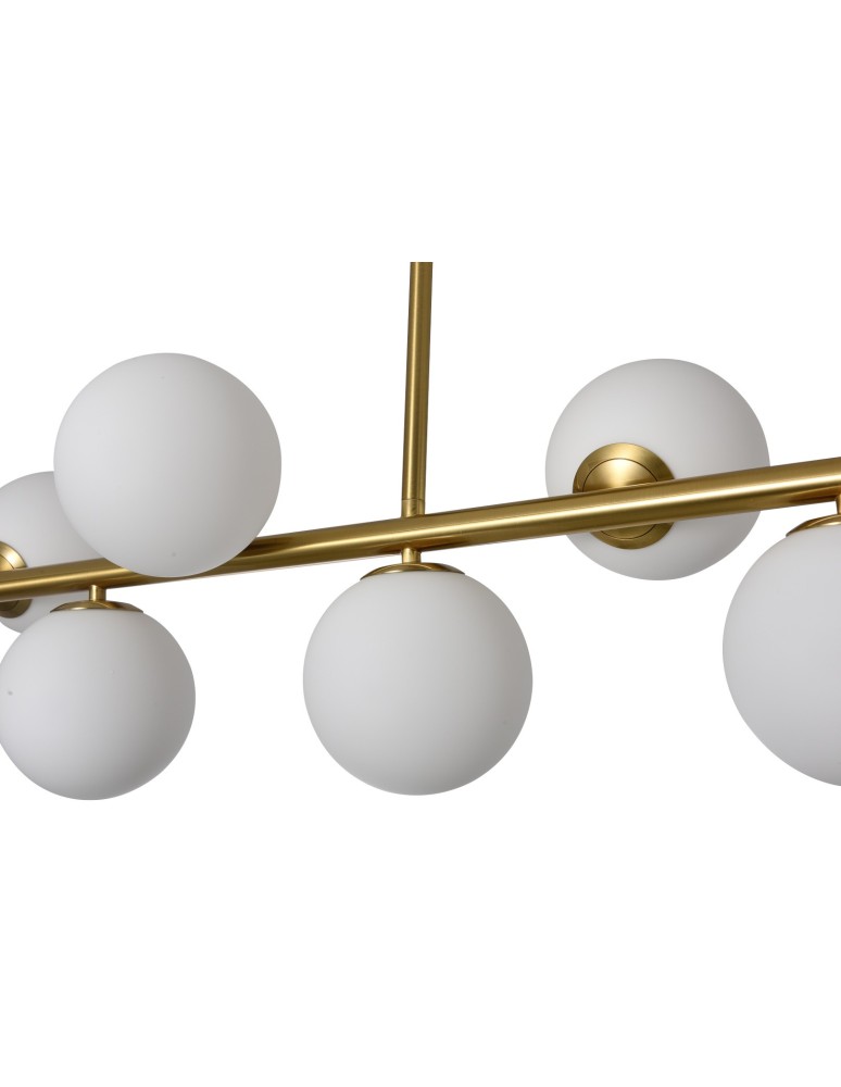 Pendant lamps spheres - YASKR Bolti 7xE14 gold ceiling lamp PLC0104-GD 101 cm.  - product kolory-swiatla.pl 6