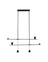Azzardo SPOLETO 2 BK 3000K Black Matte/Gold 4xLED Pendant AZ5642