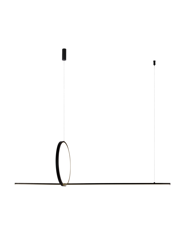 Pendant lamps over the island - Azzardo PELLE 3-STEP DIMM BK Black Matte 2xLED 3 Brightness Modes AZ5756 - product kolory-swiatla.pl 1