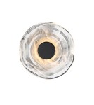 Designer wall lamps - Azzardo NESTOR TOP 30 BK Smoky Transparent/Matte Black 1xLED Designer Wall lamp AZ5831 - product 1