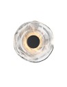 Azzardo NESTOR TOP 30 BK Smoky Transparent/Matte Black 1xLED Designer Wall lamp AZ5831