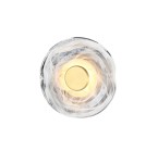 Designer wall lamps - Azzardo NESTOR TOP 20 BRASS Smoky Transparent/Brushed Brass 1xLED Designer Wall lamp AZ5828 - product 1