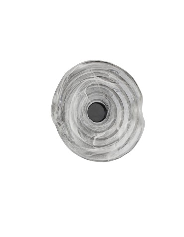 Azzardo NESTOR TOP 20 BK Dymiony Transparentny/Czarny Mat 1xLED Kinkiet Designerski AZ5829