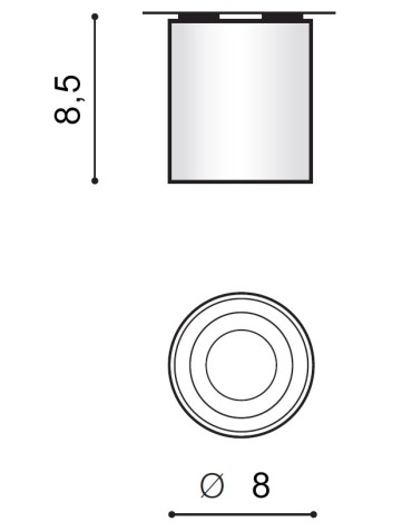 Azzardo MINI BROSS WHITE 1xGU10 Natynkowa Biały AZ1711 - produkt 2