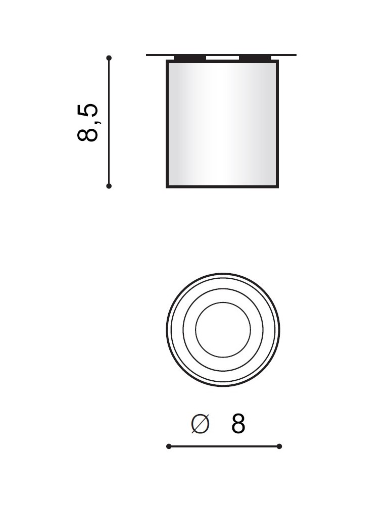 Ceiling luminaires for replaceable light source - Azzardo MINI BROSS BLACK 1xGU10 Surface Mounted Black AZ1710 - product kolory-swiatla.pl 3