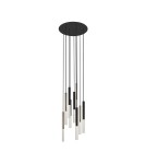 Icicle pendant lamps - Zuma Line One Pendant Lamp Black+Gold/Matt Black+French Gold P0461-09L-P7SD. - product 1
