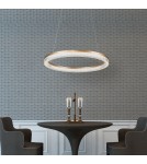 Pendant lamps circles - Light Prestige Midway Cristal large triangle pendant lamp 1xLED LP-033/1P L GD Cristal Triangle. - product 7