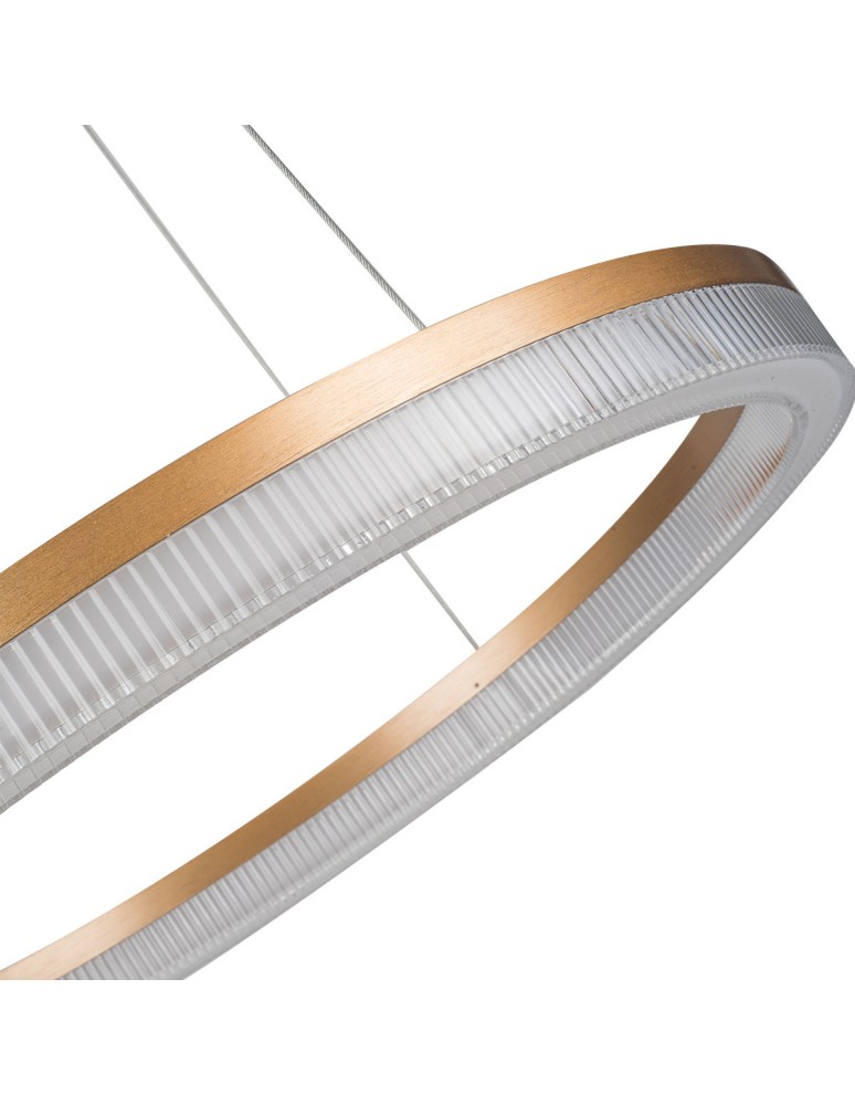 Pendant lamps circles - Light Prestige Midway Cristal large triangle pendant lamp 1xLED LP-033/1P L GD Cristal Triangle. - product kolory-swiatla.pl 11