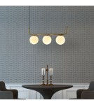 Pendant lamps spheres - Light Prestige Alisa 3xE14 gold/white pendant lamp LP-005/3L GD - product 2