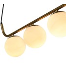Pendant lamps spheres - Light Prestige Alisa 3xE14 gold/white pendant lamp LP-005/3L GD - product 8
