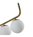 Pendant lamps spheres - Light Prestige Alisa 3xE14 gold/white pendant lamp LP-005/3L GD - product 9