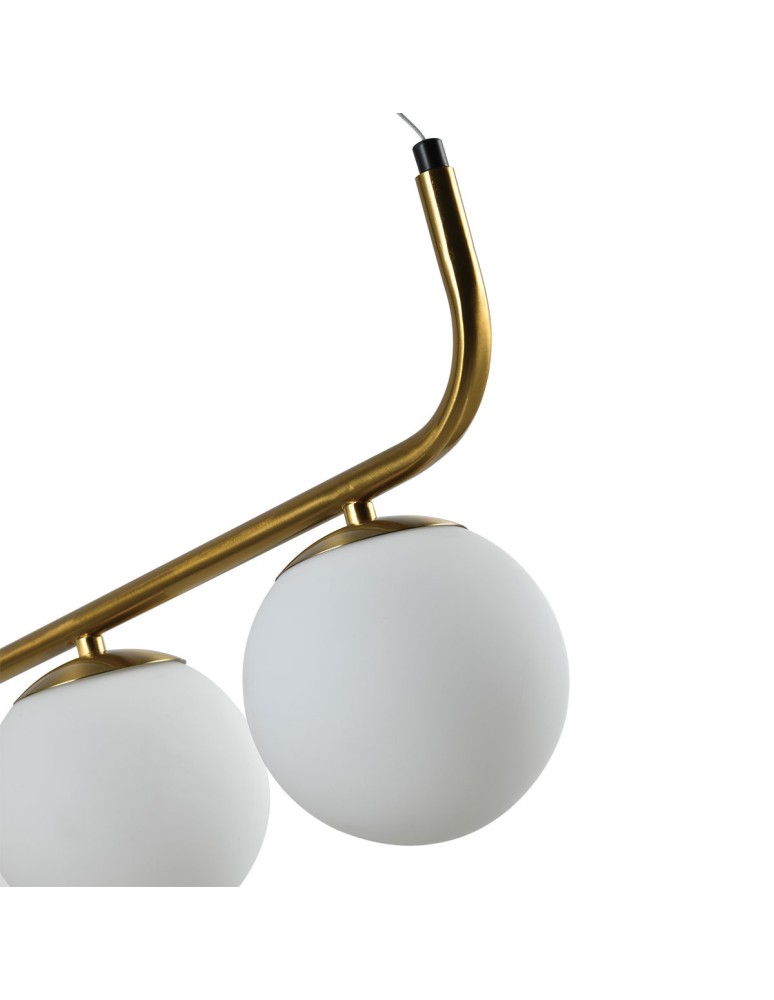 Pendant lamps spheres - Light Prestige Alisa 3xE14 gold/white pendant lamp LP-005/3L GD - product kolory-swiatla.pl 9