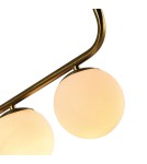 Pendant lamps spheres - Light Prestige Alisa 3xE14 gold/white pendant lamp LP-005/3L GD - product 10