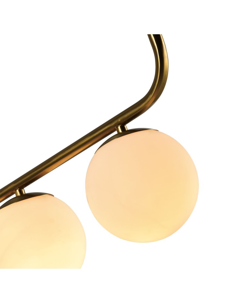 Pendant lamps spheres - Light Prestige Alisa 3xE14 gold/white pendant lamp LP-005/3L GD - product kolory-swiatla.pl 10