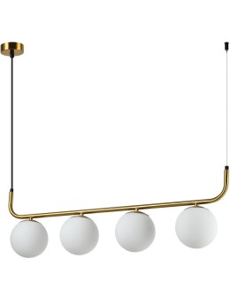 Light Prestige Alisa 4xE14 gold/white pendant lamp LP-005/4L GD