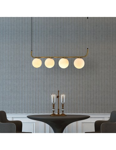 Light Prestige Lampa wisząca Alisa 4xE14 złota/biała LP-005/4L GD - produkt 2