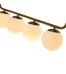 Pendant lamps spheres - Light Prestige Alisa 4xE14 gold/white pendant lamp LP-005/4L GD - product 7