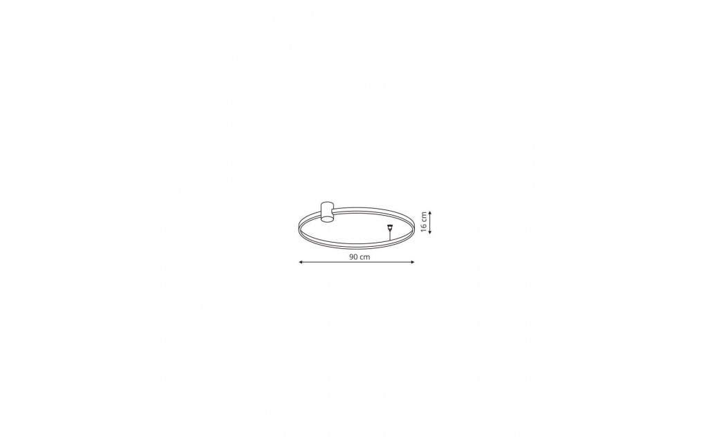Light Prestige Plafon Ring L CCT 1xLED czarny LP-909/1C L BK CCT