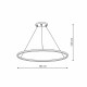 Light Prestige Lampa wisząca Ring duży CCT 1xLED czarny LP-909/1P L BK CCT