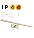 Bathroom wall lamps - Light Prestige Wall lamp Isla large CCT 1xLED gold IP44 GS-LWB-20W GOLD CCT - product 9