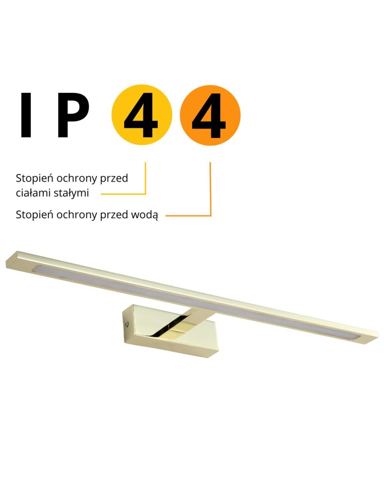 Bathroom wall lamps - Light Prestige Wall lamp Isla large CCT 1xLED gold IP44 GS-LWB-20W GOLD CCT - product kolory-swiatla.pl 9