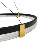 Pendant lamps circles - Light Prestige Plum 1 LED CCT pendant lamp large black LP-0407/1P L BK Triangle. - product 6