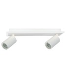 Adjustable ceiling lamps - spots - Light Prestige Spot Parma 2 2xGU10 + 1xLED CCT white LP-0612/2WS WH - product 1