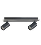 Adjustable ceiling lamps - spots - Light Prestige Spot Parma 2 2xGU10 + 1xLED CCT black LP-0612/2WS BK - product 1
