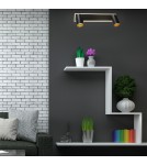 Adjustable ceiling lamps - spots - Light Prestige Spot Parma 2 2xGU10 + 1xLED CCT black LP-0612/2WS BK - product 2