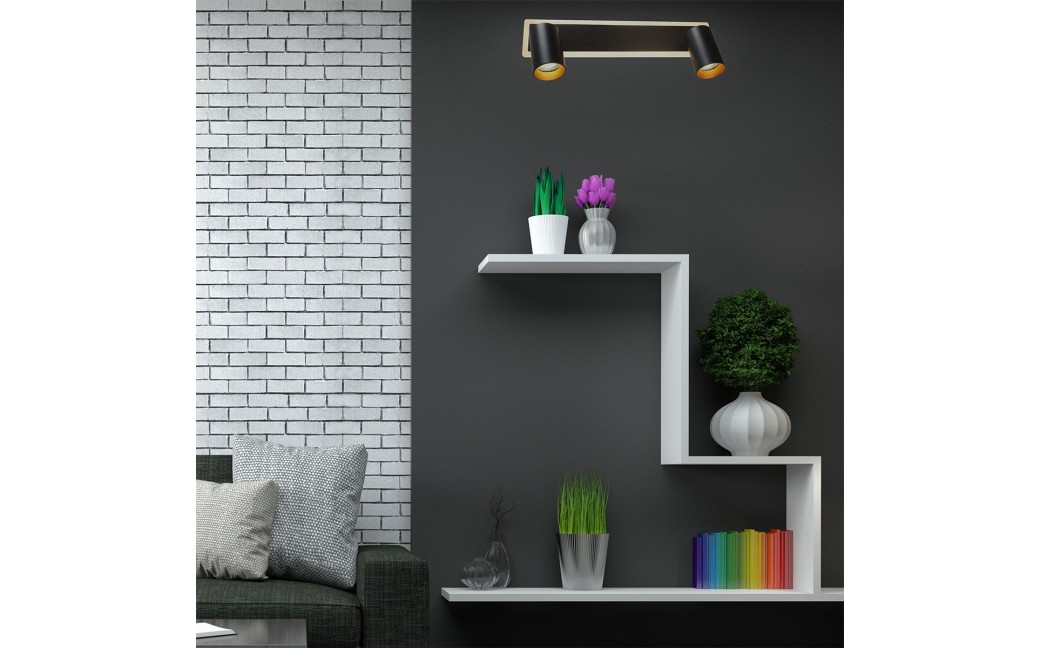 Light Prestige Spot Parma 2 2xGU10 + 1xLED CCT czarny LP-0612/2WS BK
