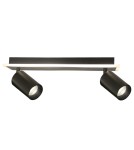 Adjustable ceiling lamps - spots - Light Prestige Spot Parma 2 2xGU10 + 1xLED CCT black LP-0612/2WS BK - product 4