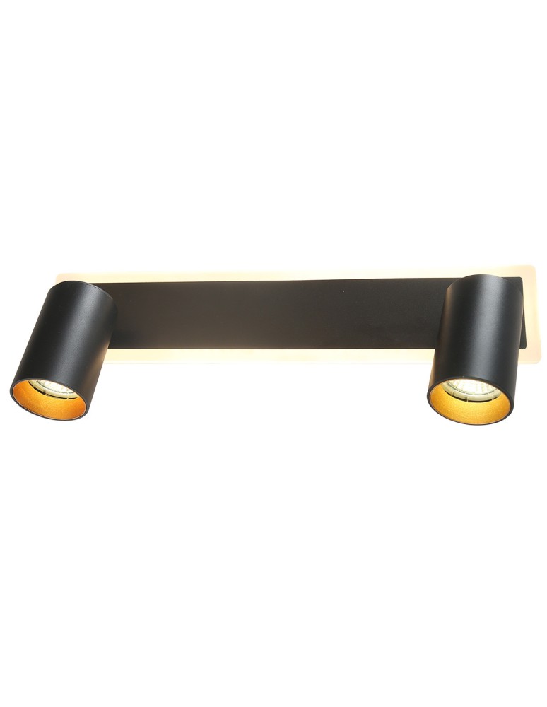 Adjustable ceiling lamps - spots - Light Prestige Spot Parma 2 2xGU10 + 1xLED CCT black LP-0612/2WS BK - product kolory-swiatla.pl 6