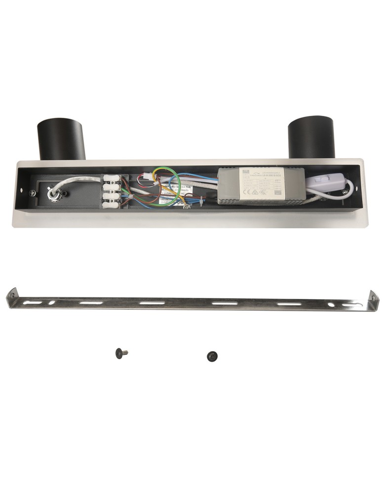 Adjustable ceiling lamps - spots - Light Prestige Spot Parma 2 2xGU10 + 1xLED CCT black LP-0612/2WS BK - product kolory-swiatla.pl 7