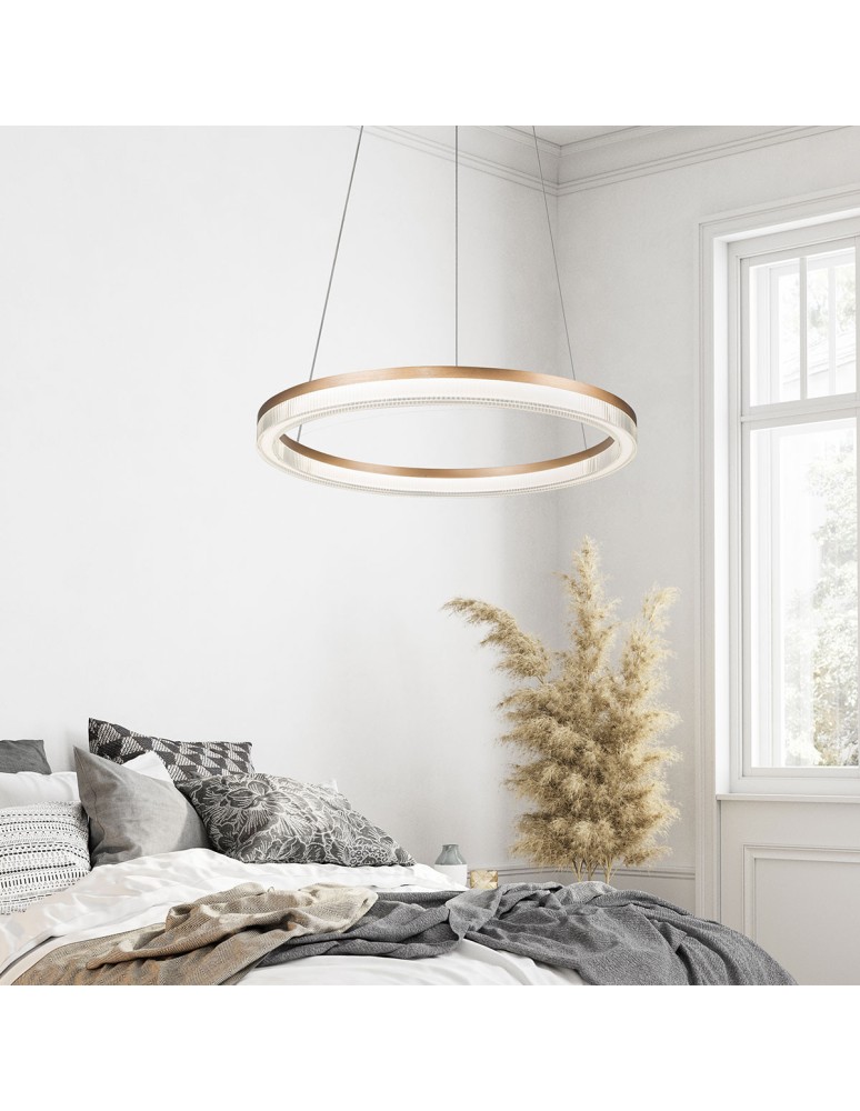 Pendant lamps circles - Light Prestige Midway Cristal small triangle pendant lamp 1xLED LP-033/1P S GD Cristal Triangle. - product kolory-swiatla.pl 5
