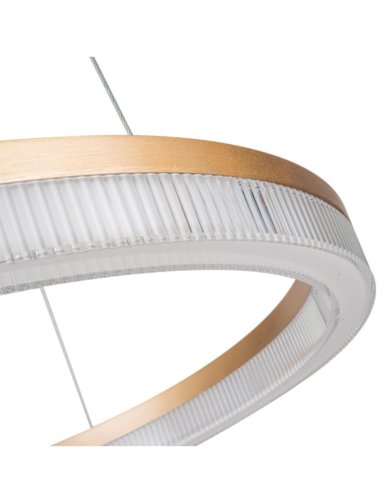 Pendant lamps circles - Light Prestige Midway Cristal small triangle pendant lamp 1xLED LP-033/1P S GD Cristal Triangle. - product kolory-swiatla.pl 9
