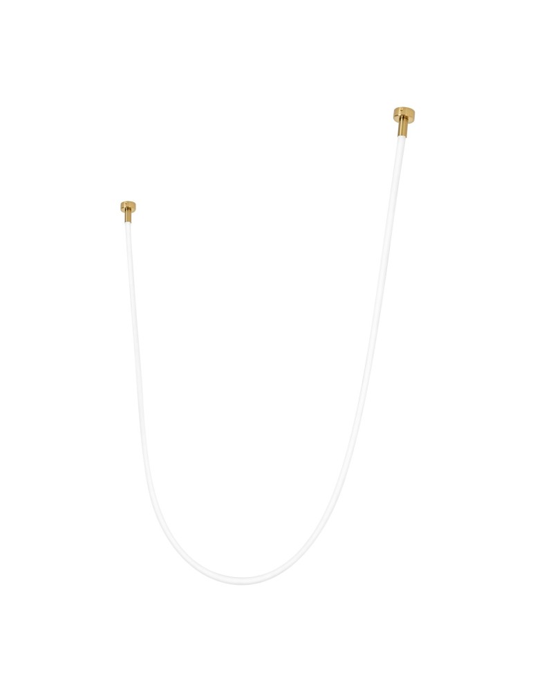 Designer pendant lamps - Light Prestige Rope Light 3M 1xLED white/gold pendant lamp LP-642/3M - product kolory-swiatla.pl 1