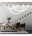 Designer pendant lamps - Light Prestige Rope Light 3M 1xLED white/gold pendant lamp LP-642/3M - product 2