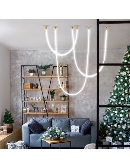 Light Prestige Lampa wisząca Rope Light 4M 1xLED biały/złoty LP-642/4M - produkt 2